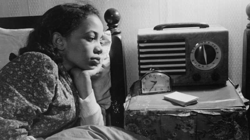 Photograph of a woman listening to the radio during World War II, 1943. (Photo: Universal History Archive/UIG via Getty Images)